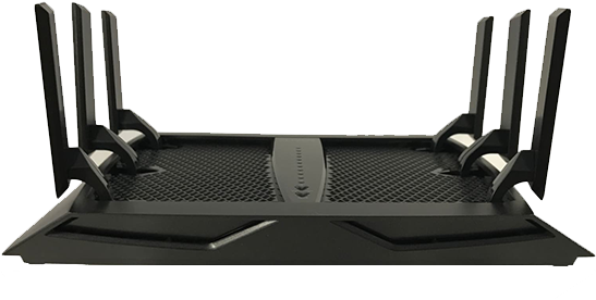 Netgear Nighthawk X6 Ac3200 R8000 Wifi Router - Monochrome (600x600), Png Download