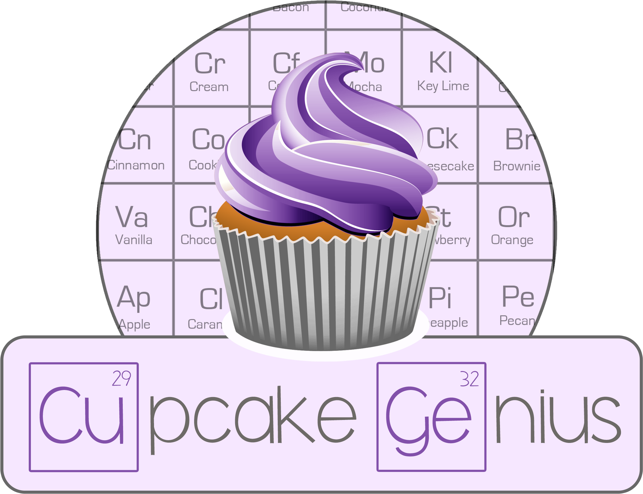 Cupcake Genius Logo (2550x1760), Png Download