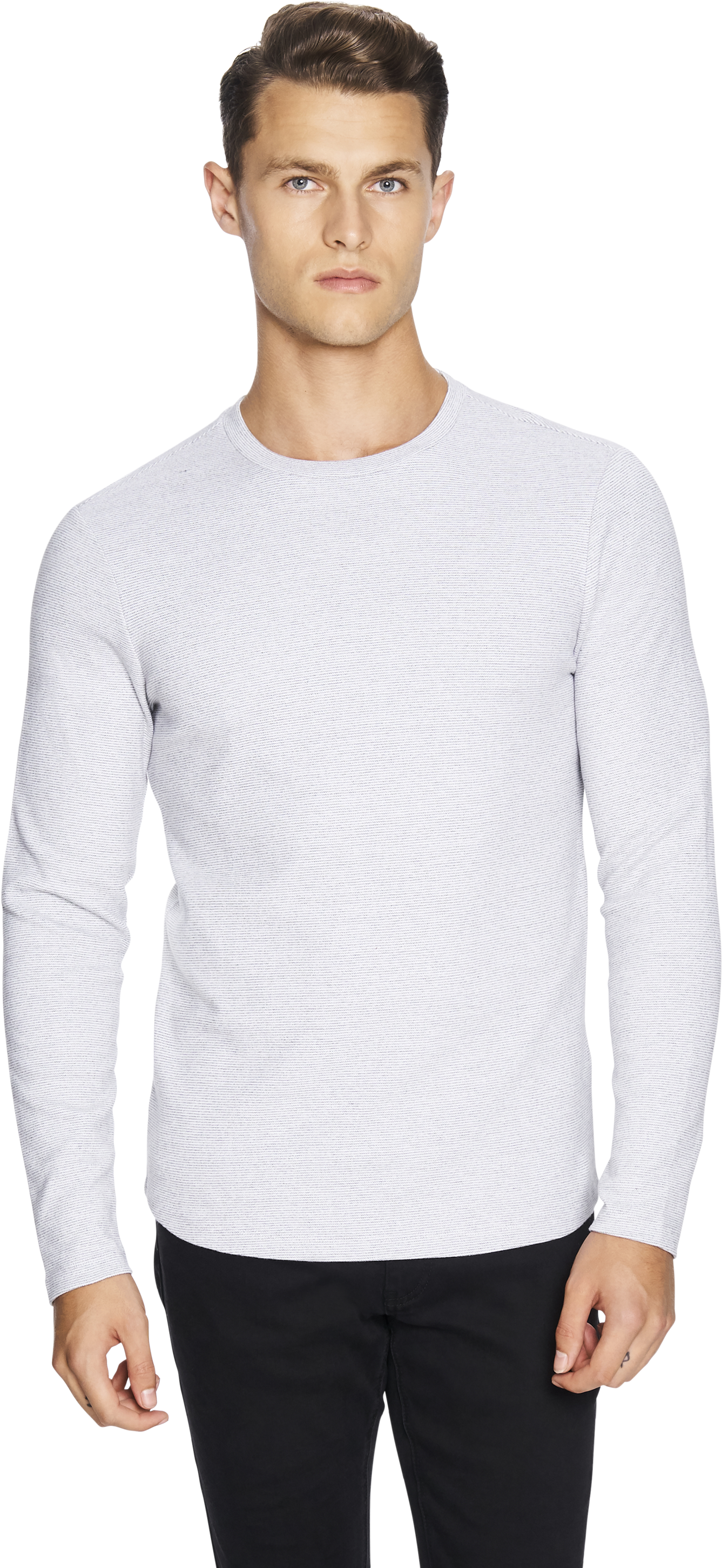 Grey Arnold Muscle Fit Top - Maglia Guess Uomo Bianca (3000x3000), Png Download