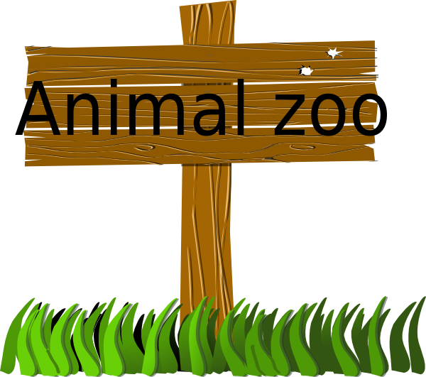 Zoo Sign Clip Art (600x531), Png Download