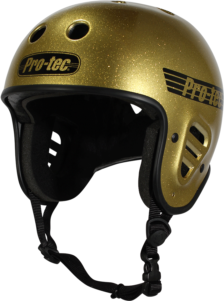 Pro-tec Full Cut Skate Gold Flake Helmet (1000x1000), Png Download