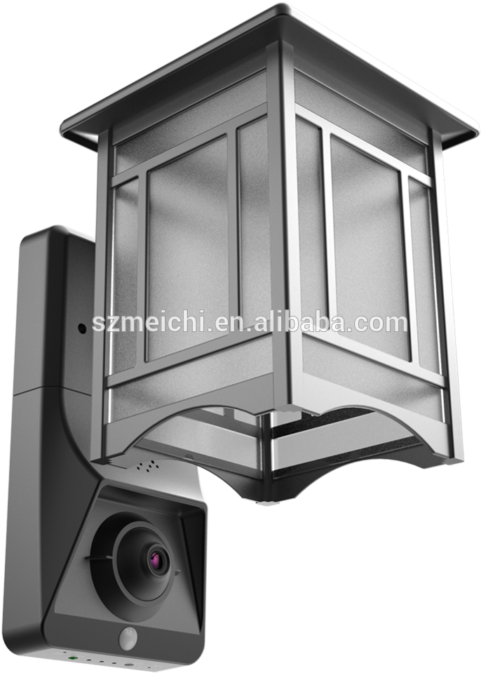 Homscam Video Security Camera Outdoor Light Security - Outdoor Light With Camera (1000x1000), Png Download