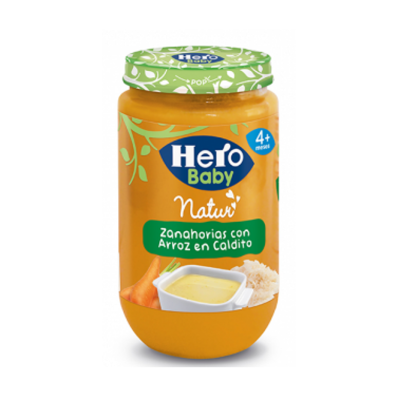 Tarrito De Zanahorias Con Arroz En Caldito Hero Baby - Baby Food Hero (800x800), Png Download