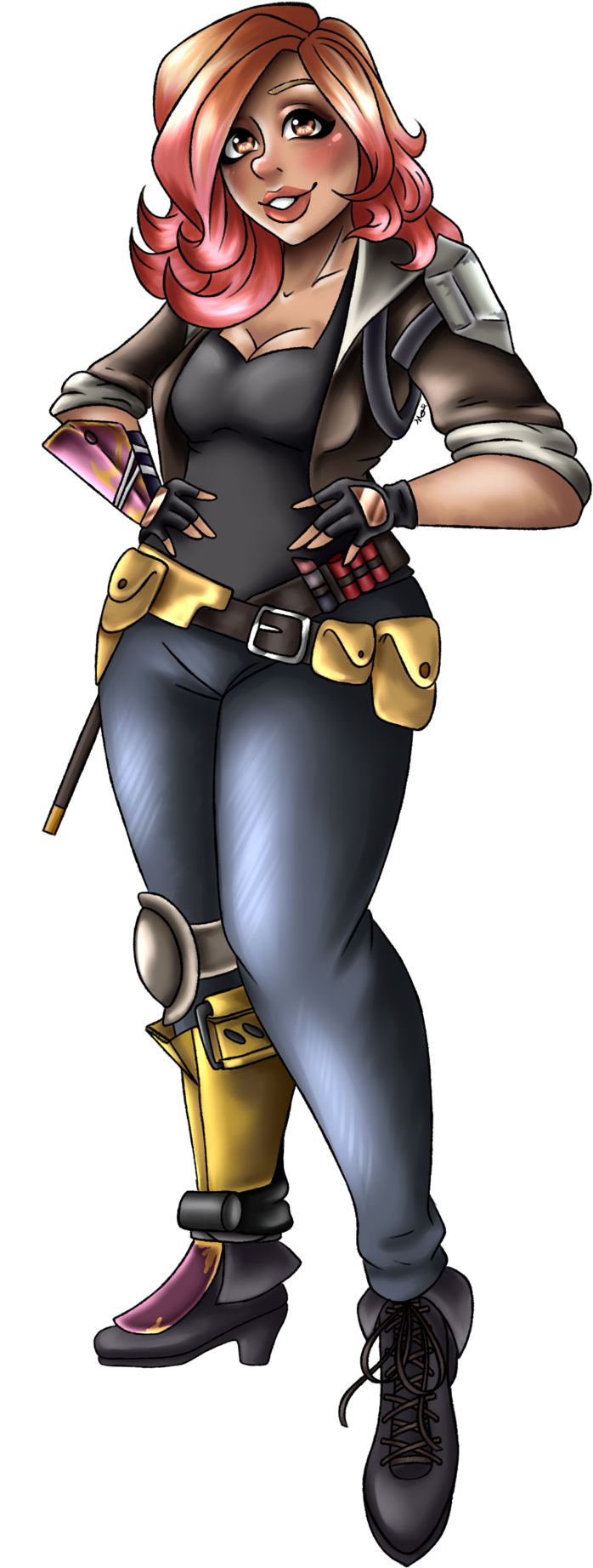 Penny From Stw - Tank Penny Fortnite Fan Art (911x1920), Png Download