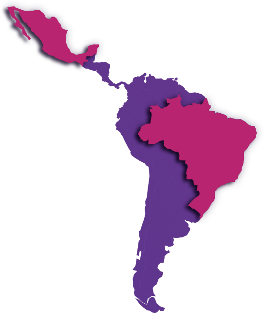 Latin America Map Clipart , Png Download - Latin America Transparent (542x642), Png Download