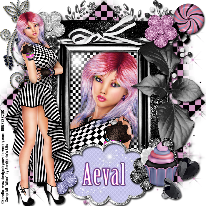 Ct Tags Featuring "ailee" And Matching Kit - Illustration (700x700), Png Download