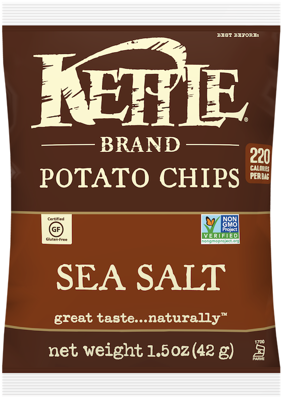 Botana De Papas Fritas Sabor Sal De Mar 42g - Kettle Brand Potato Chips (800x800), Png Download