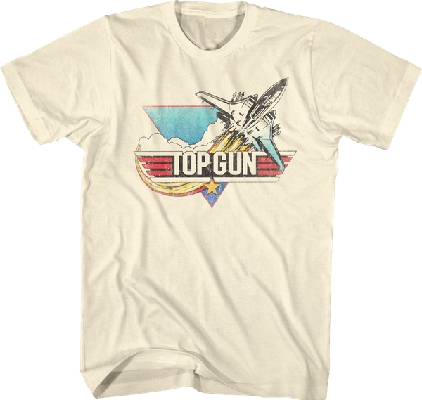 Vintage Logo Top Gun Shirt 80s Movies T - Top Gun Shirt (600x569), Png Download