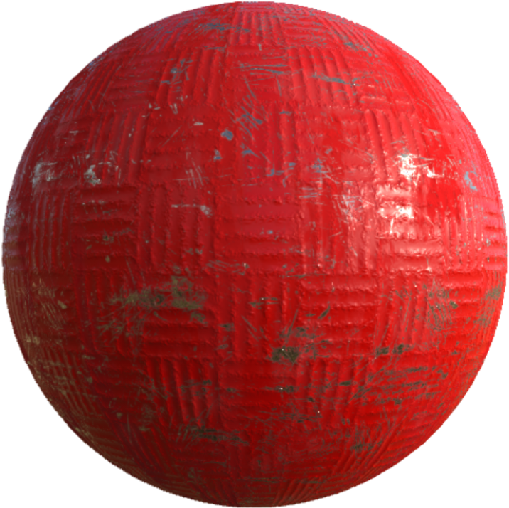 Damaged Red Steel - Sphere (760x760), Png Download