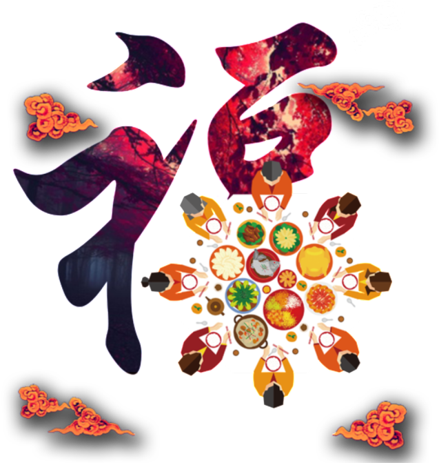 No Deduction For Chinese New Year's Eve, Traditional - Chinese New Year Reunion Dinner Vector (700x700), Png Download