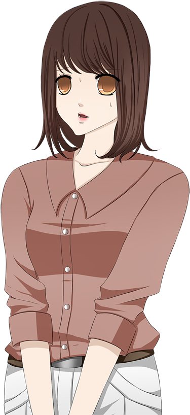 Anna Adventure Nervous - Cartoon (448x866), Png Download