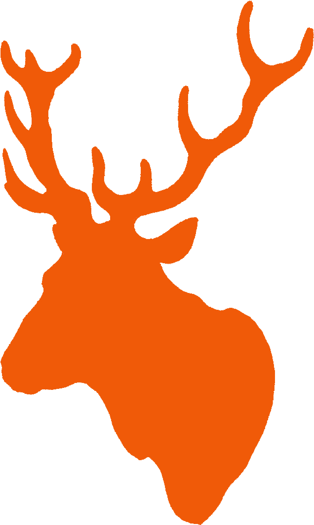 Orange Stag - Reindeer (758x1083), Png Download
