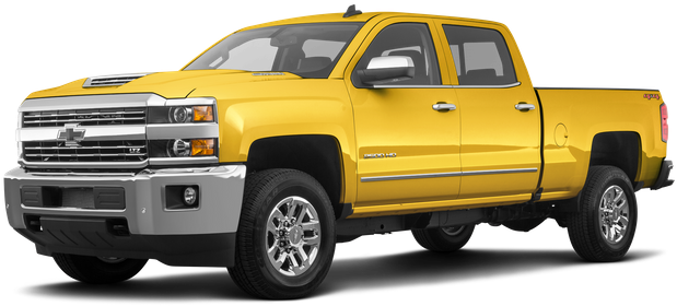 Lease The New 2019 Chevrolet Silverado 2500hd Ltz Crew - 2019 Yellow Chevy Silverado (800x400), Png Download