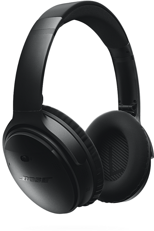 Image - Bose Quietcomfort 35 Black (1000x852), Png Download