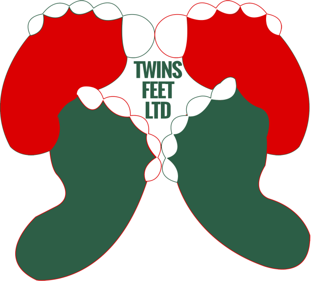 Twins Feet Logo (640x575), Png Download