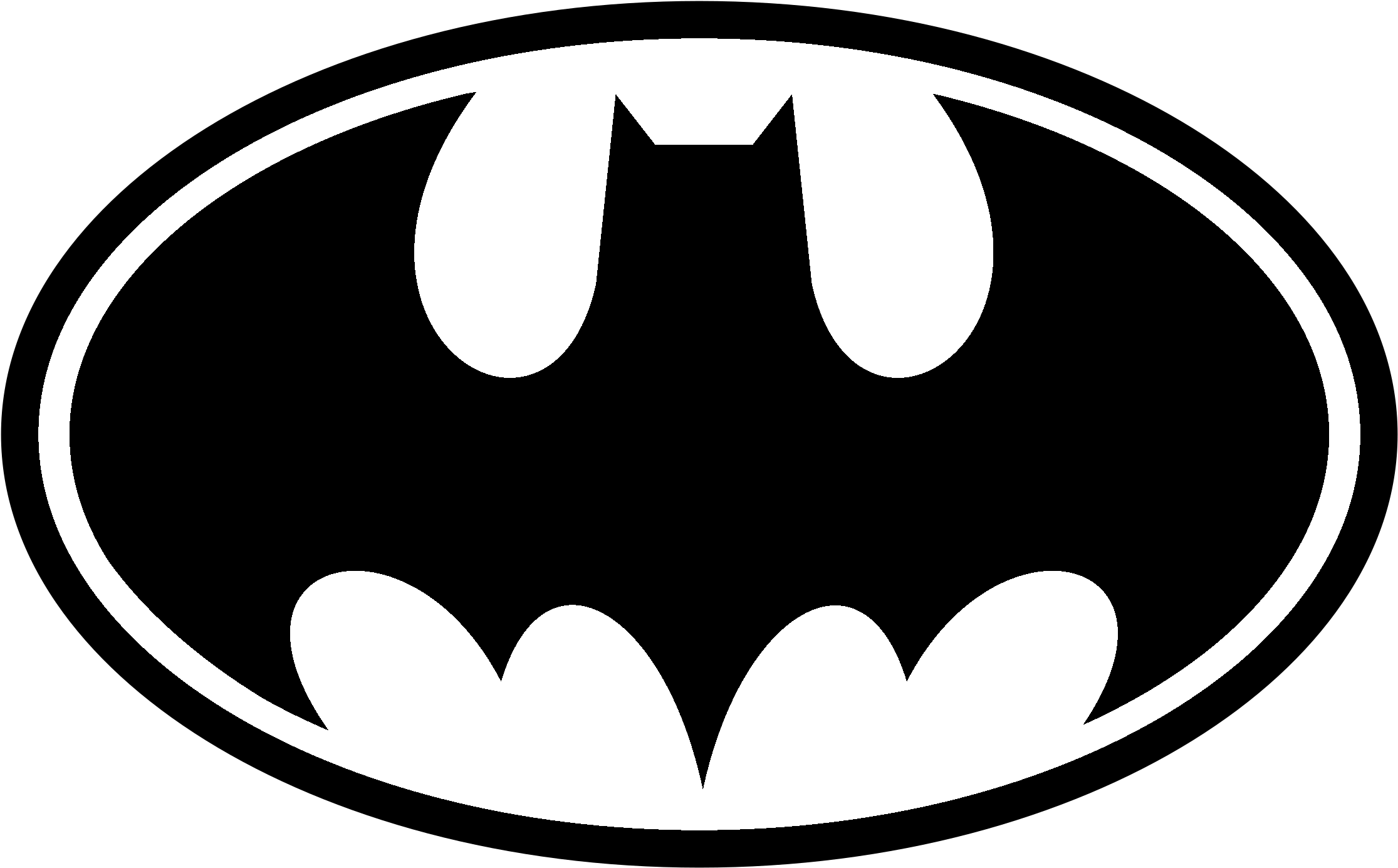 Batman 01 Logo Black And White - Batman Logo (2400x2400), Png Download