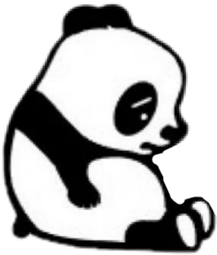 Panda Con Corazon Roto Clipart , Png Download - Sad Panda Cartoon (749x879), Png Download