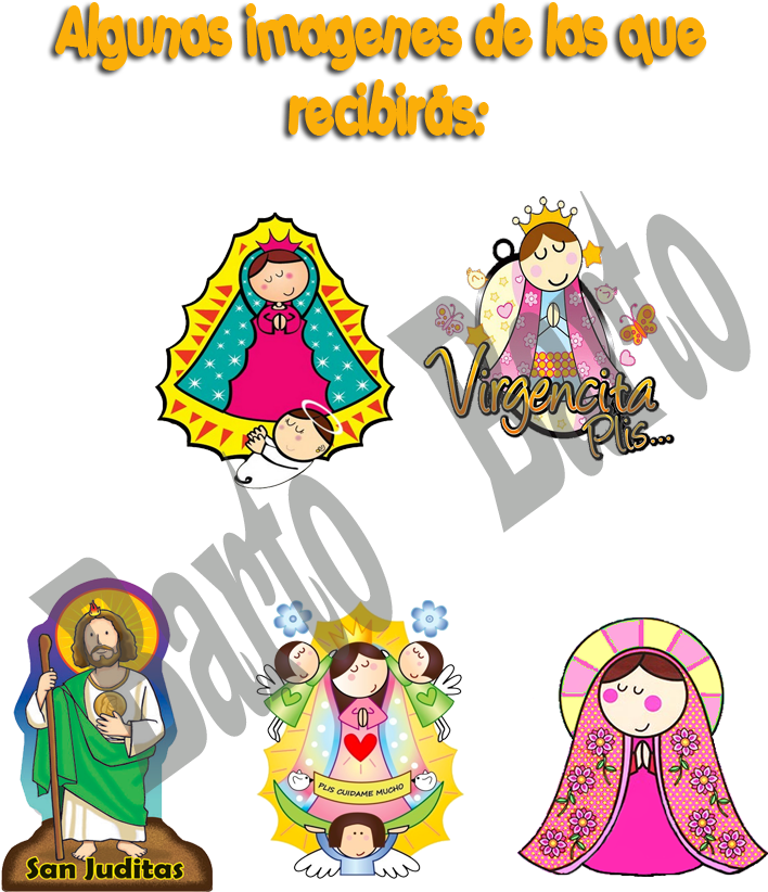 Kit Virgencitas Angelitos Y Santitos Imagenes Para - Photobucket (800x900), Png Download