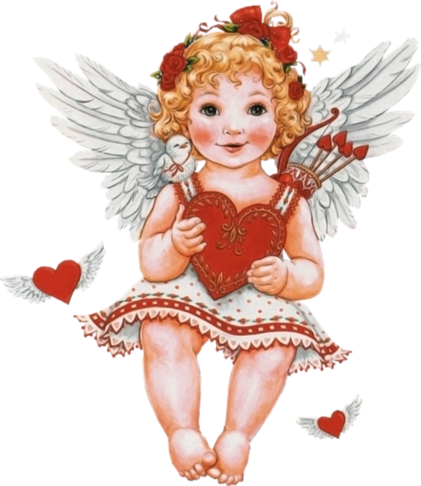 Lovelymar, Enviado - Clip Art Valentine Hearts (600x693), Png Download