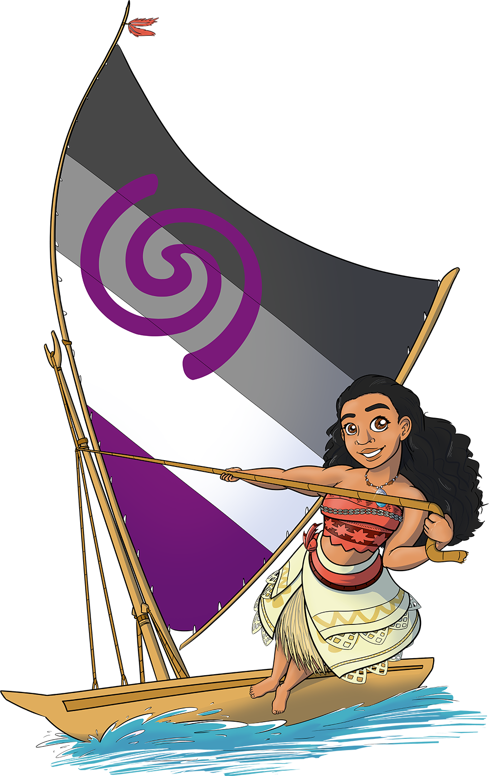 Download Hd Asexual Pride Moana So I Ve Got This Long List Of Illustration Transparent Png Image Nicepng Com