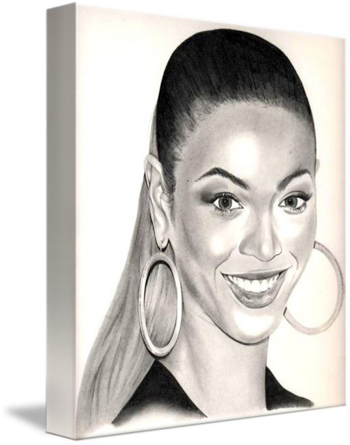 Beyonce Drawing Simple - Drawings Of Beyonce (511x650), Png Download