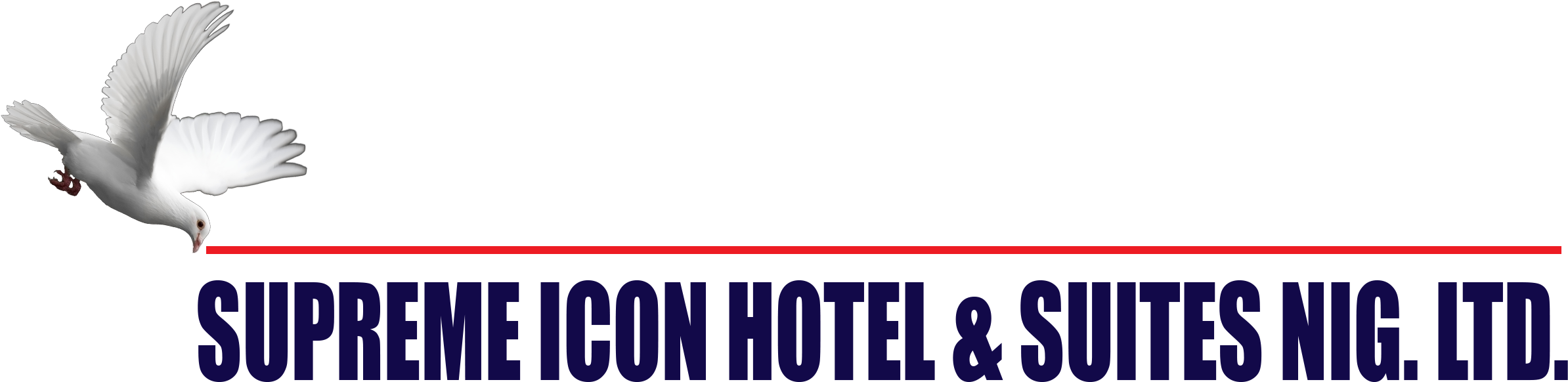 Supreme Icon Hotel & Suite - Dove Of Peace (3000x828), Png Download