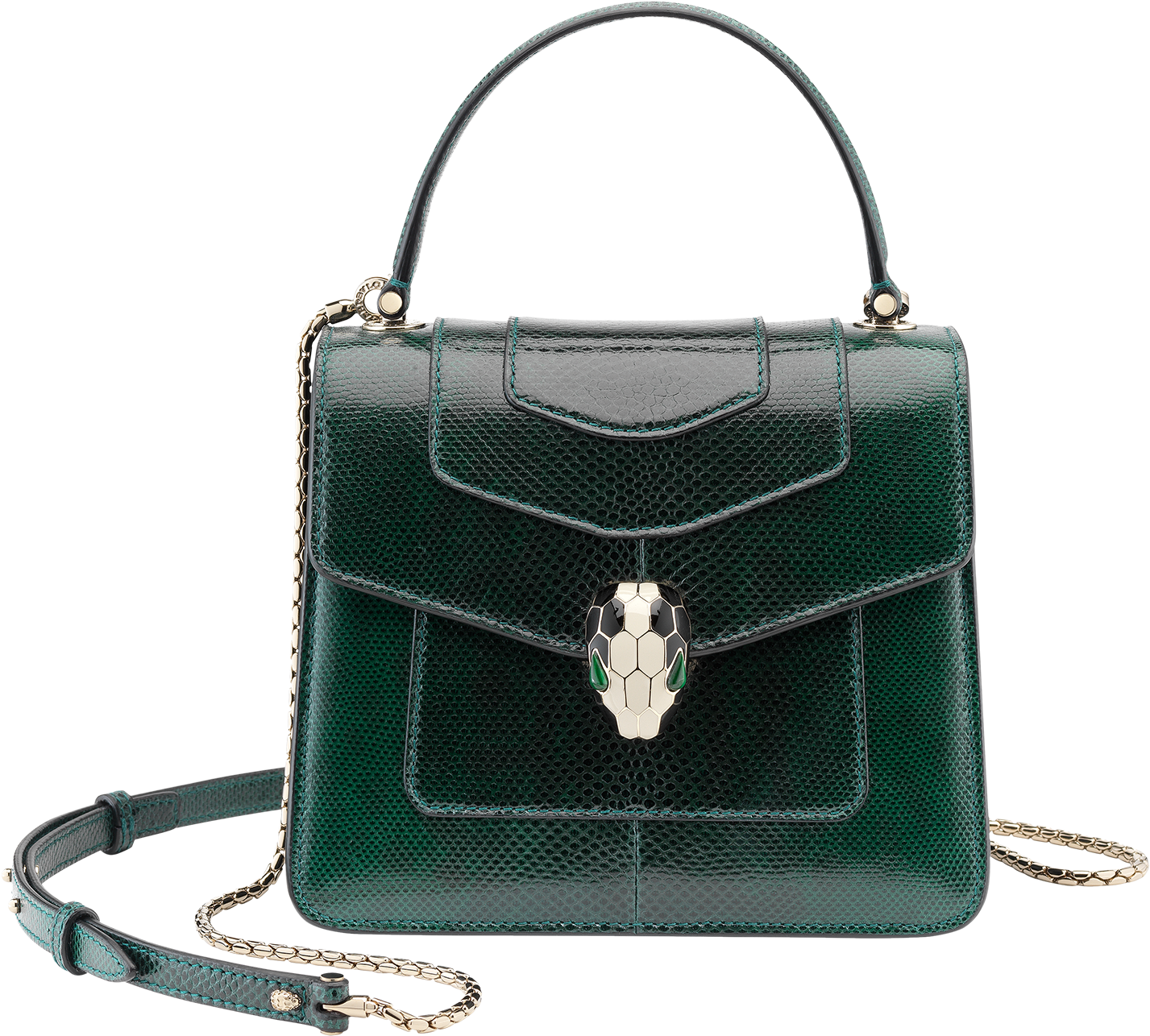 Serpenti Forever Flap Cover Flap Cover Karung Leather - Bvlgari Blue Bag (1800x1405), Png Download