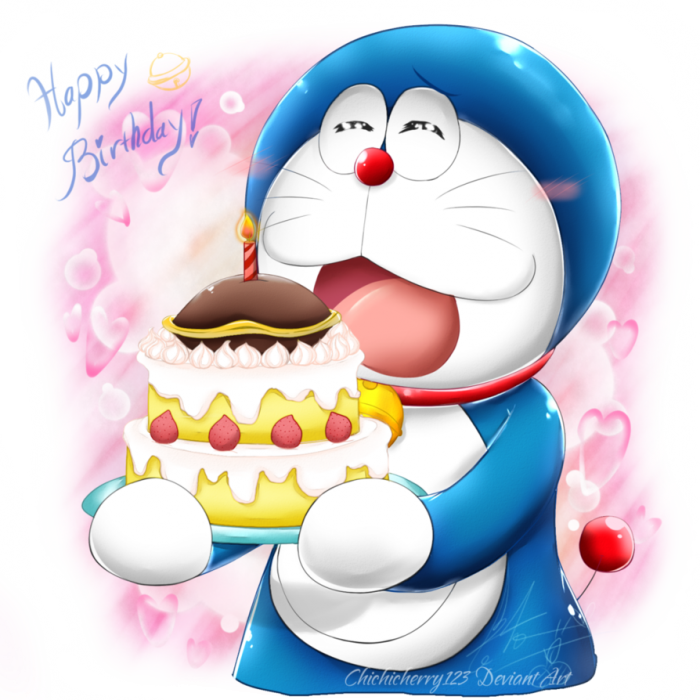 Doraemon Birthday Png - Happy Birthday Doraemon Logo (700x700), Png Download