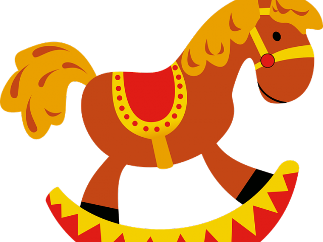 Horse Clipart Rocker - Toy Rocking Horse Clipart (640x480), Png Download