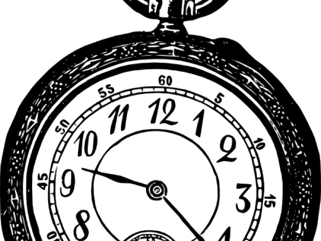 Watch Clipart Vector Png - Pocket Watch (640x480), Png Download