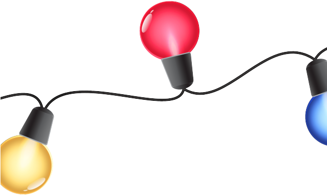 Lights Clipart Transparent Background - Lamp Christmas Png (640x480), Png Download