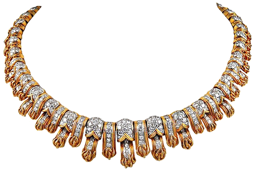 Jewellery Png Background Image - Light Weight Gold Chokers (522x600), Png Download