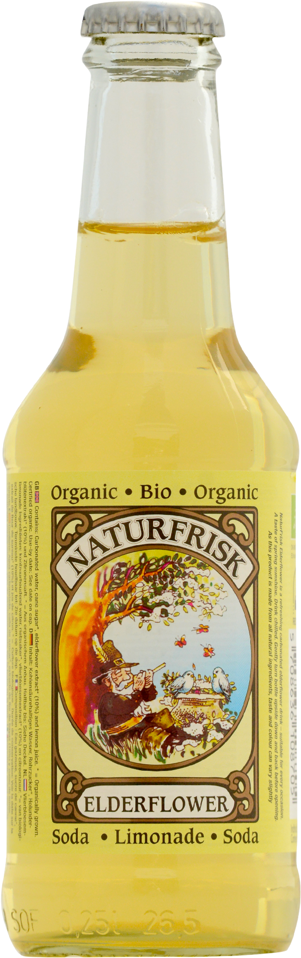 Naturfrisk Elderflower Soda Drink - Soft Drink (1042x3333), Png Download