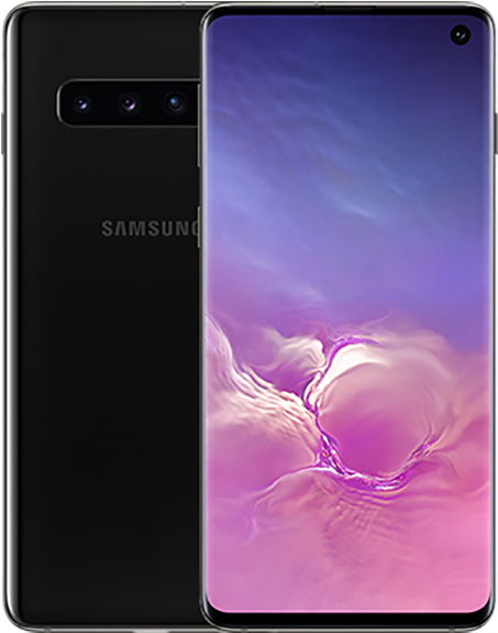 The Galaxy S10 - Samsung S10+ Prism Black (600x600), Png Download