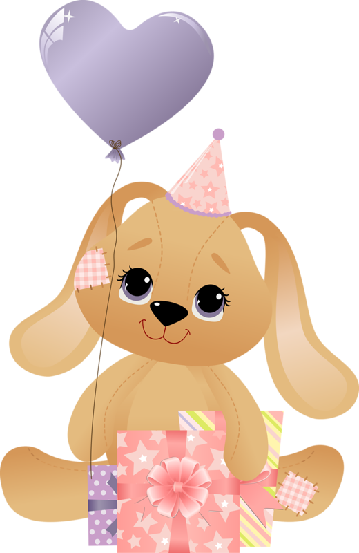 Birthday Clips, Cute Birthday Cards, - 9 Месяцев Ребенку (520x800), Png Download