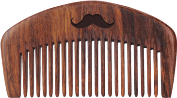 Men Deserve Sheesham Wooden Beard Comb - Lace Wig (596x596), Png Download
