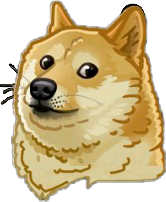 Doge Meme Dog Doggo Funny Sticker Momo Png Mlg Pets - Doge Cartoon Avatar (567x691), Png Download