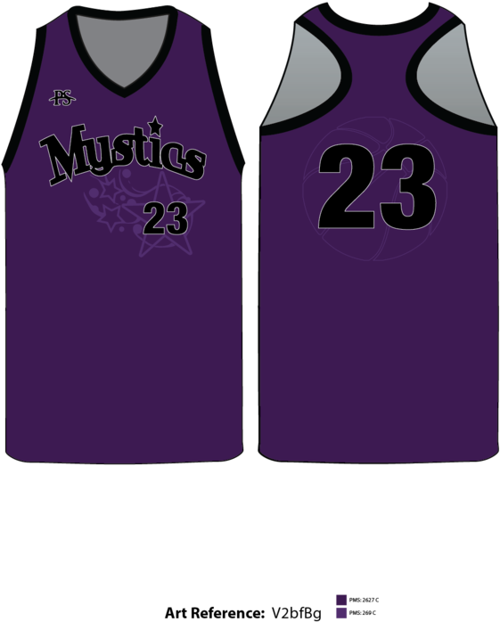Marion Mystics Women's Racerback Basketball Jersey - Active Tank (600x900), Png Download
