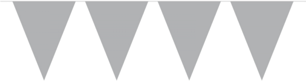 Wimpelkette-silber - Zilveren Vlaggetjes (1000x1000), Png Download