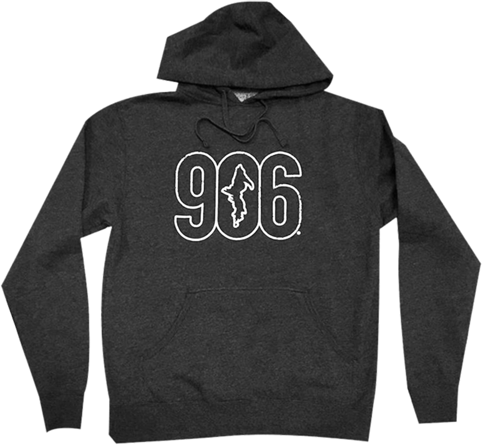 "906 " Heather Charcoal Midweight Hoodie - Mun Jackets (1024x1024), Png Download
