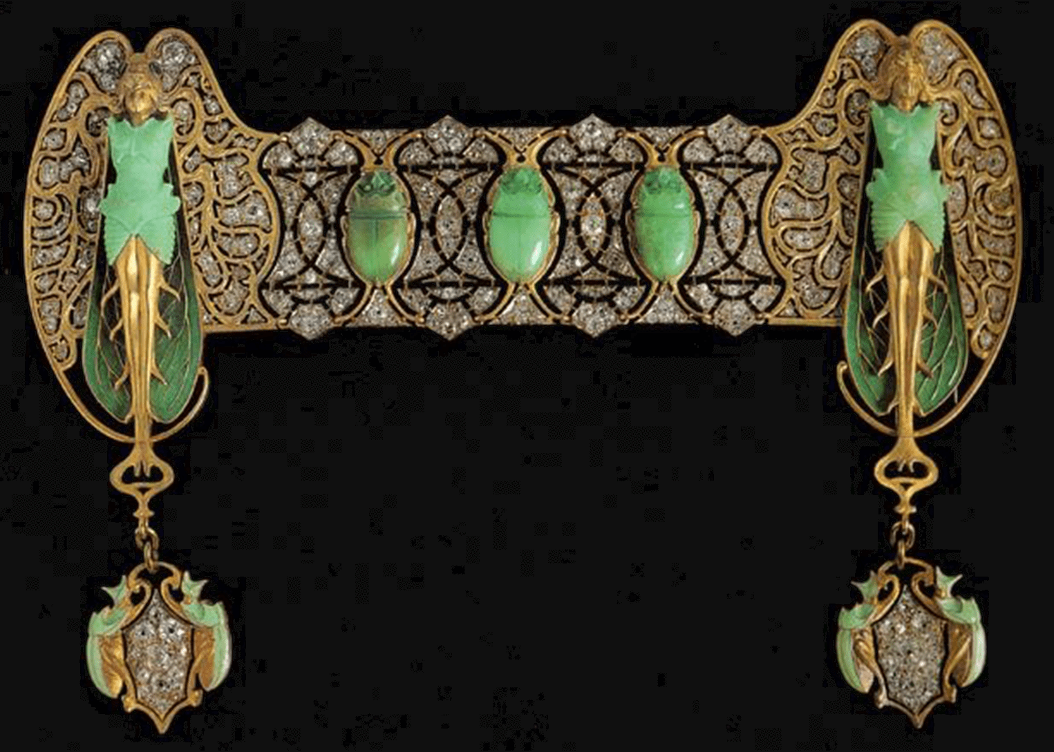 Brooch By Rene Lalique - Rene Lalique (1525x1089), Png Download