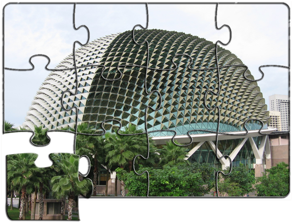 Home / Festive Themes / National Day / Esplanade Court - Padang And Esplanade Singapore (600x600), Png Download