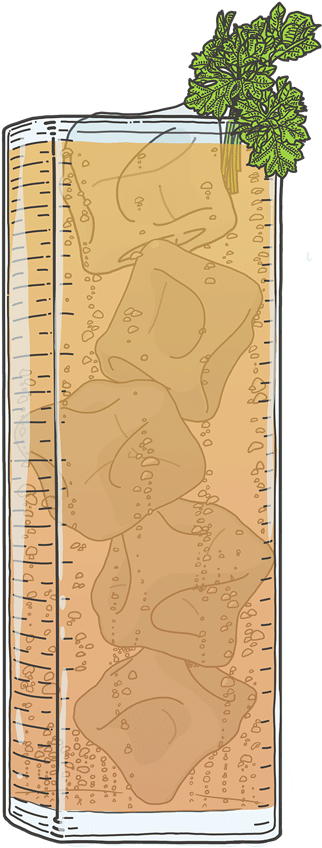 Gentlemen's Soda Cocktails - Illustration (385x900), Png Download