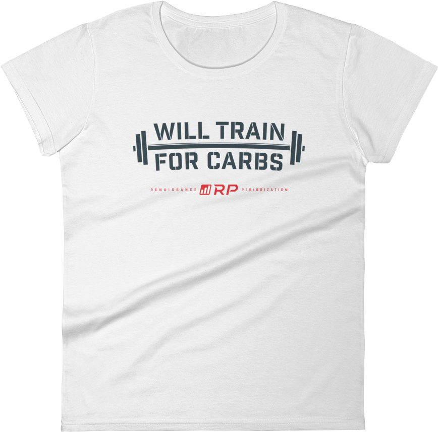 Will Train For Carbs Women's - Active Shirt (1000x1000), Png Download