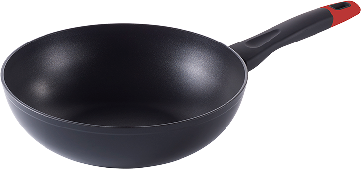 Wok - Frying Pan (800x413), Png Download