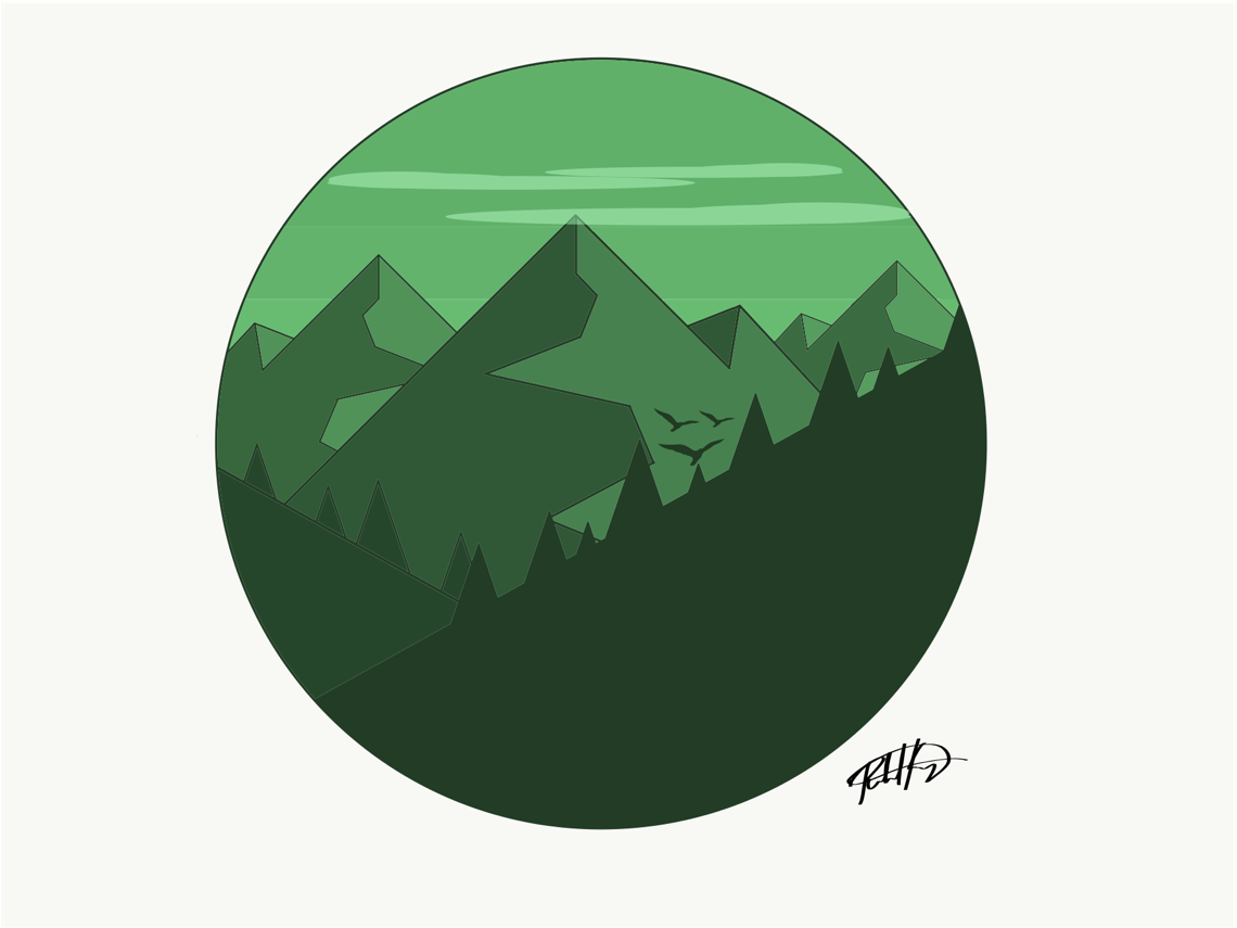 Vector Landscape Instagram/ Tumblr - Mountain Vector (1280x960), Png Download