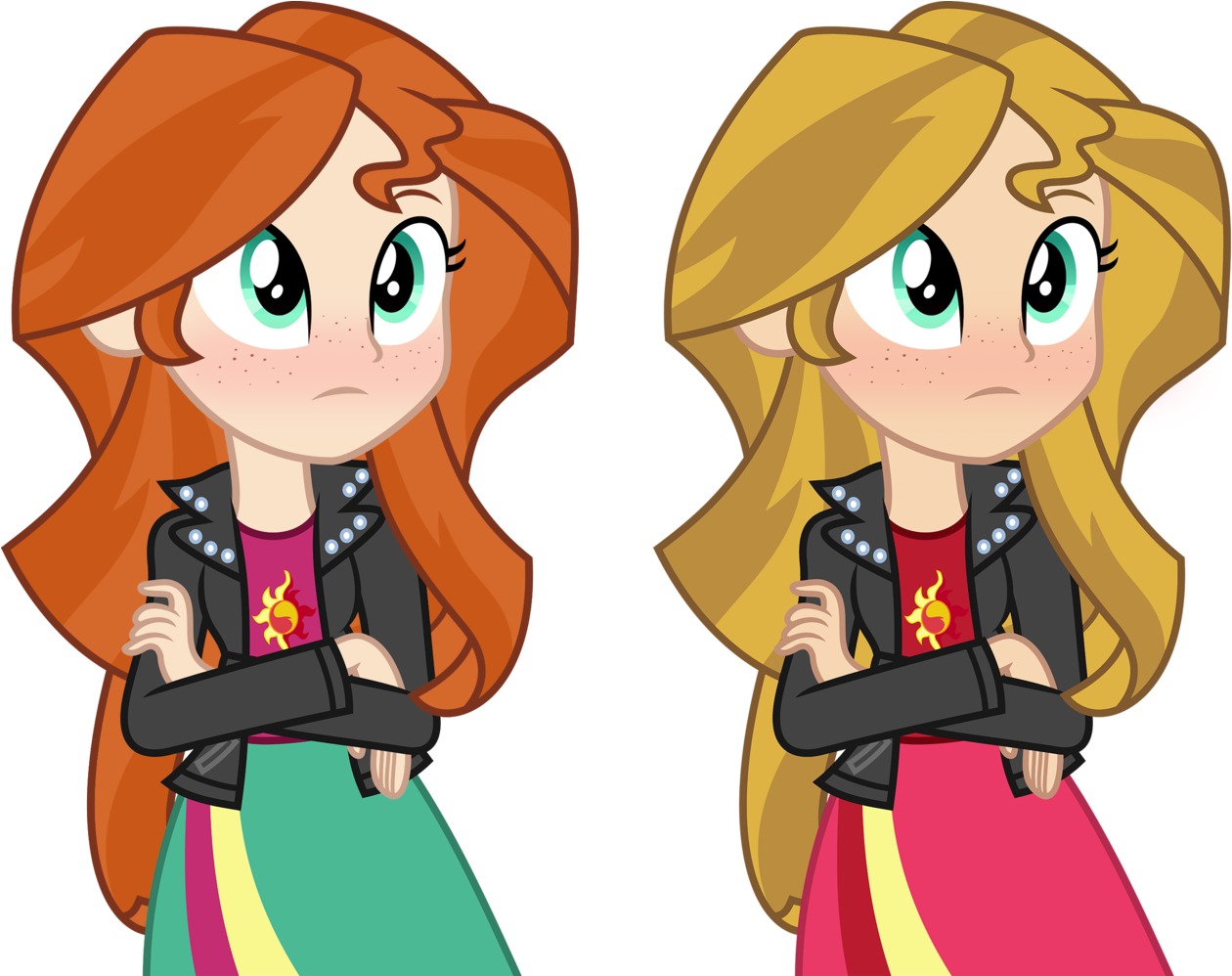 Comments - Blonde And Ginger Cartoon (1280x997), Png Download