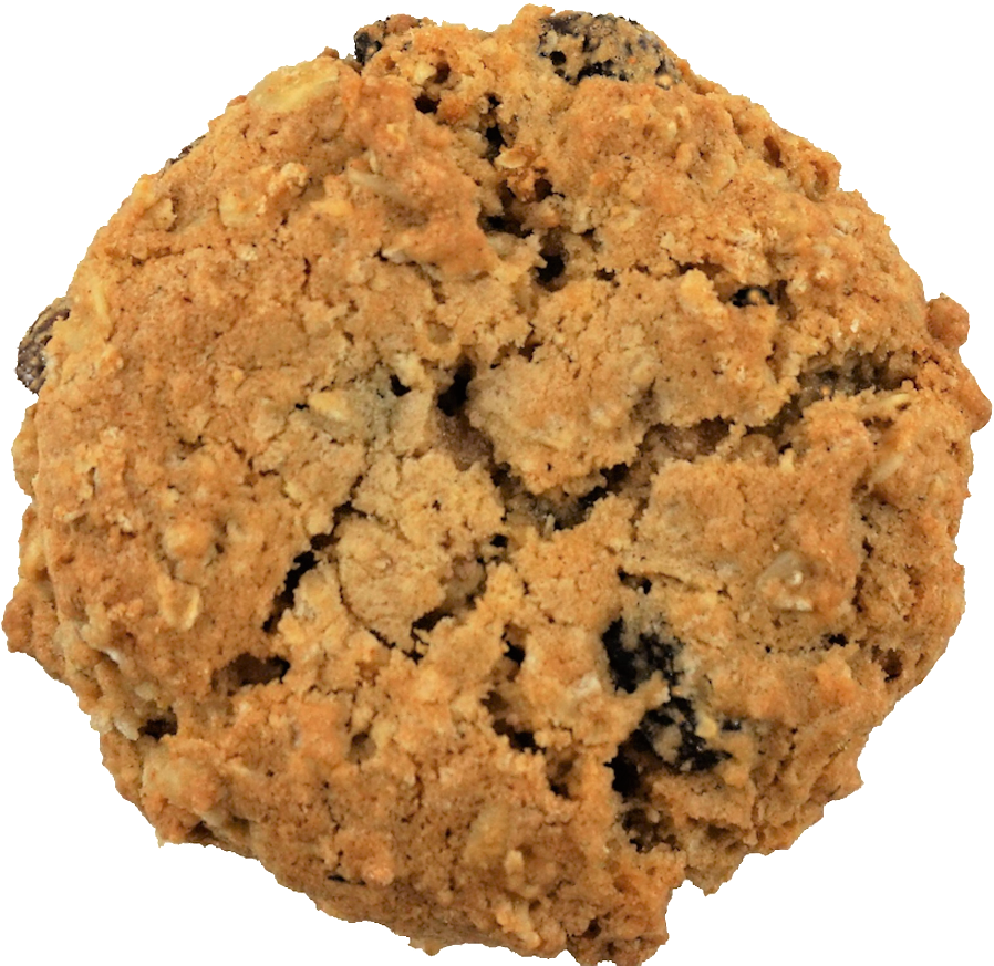 Cinnamon & Raisin Cookie - Oatmeal-raisin Cookies (900x900), Png Download