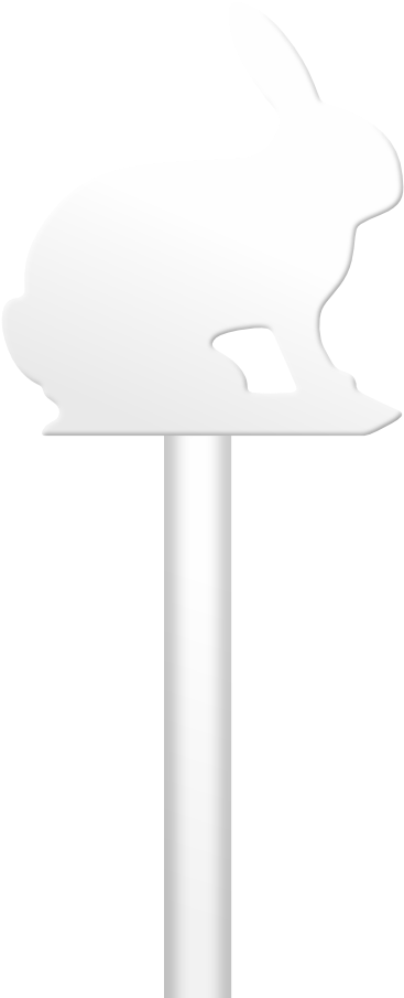 White Rabbit - Domestic Rabbit (500x918), Png Download