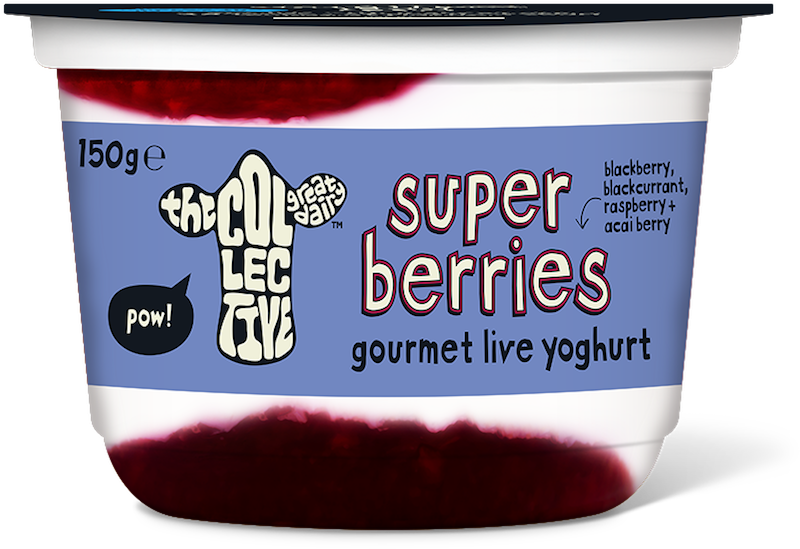 Super Berries 150g - Collective Dairy Russian Fudge (999x699), Png Download